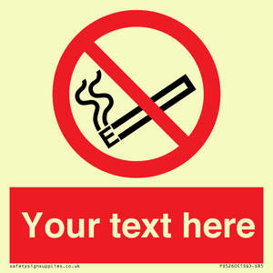 Custom No E-cigarettes / Vaping Sign
